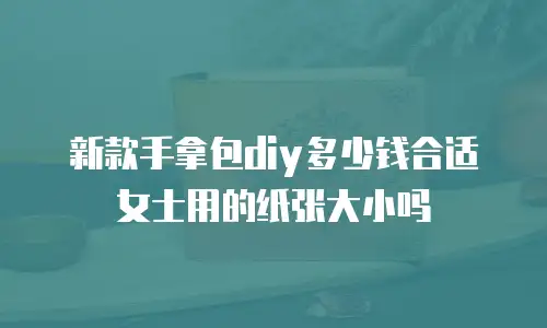 新款手拿包diy多少钱合适女士用的纸张大小吗
