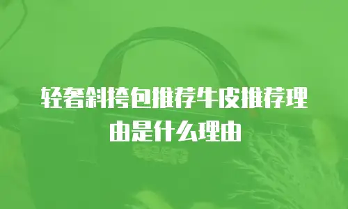轻奢斜挎包推荐牛皮推荐理由是什么理由