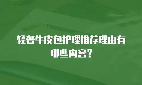 轻奢牛皮包护理推荐理由有哪些内容？