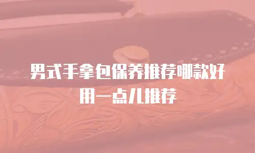 男式手拿包保养推荐哪款好用一点儿推荐