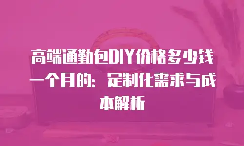 高端通勤包DIY价格多少钱一个月的：定制化需求与成本解析