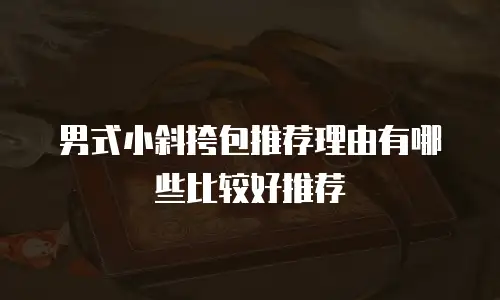 男式小斜挎包推荐理由有哪些比较好推荐