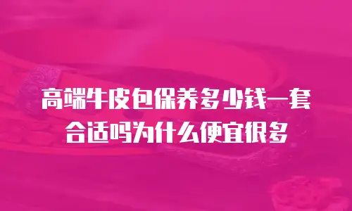 高端牛皮包保养多少钱一套合适吗为什么便宜很多