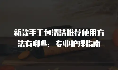 新款手工包清洁推荐使用方法有哪些：专业护理指南