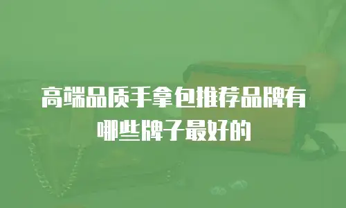 高端品质手拿包推荐品牌有哪些牌子最好的