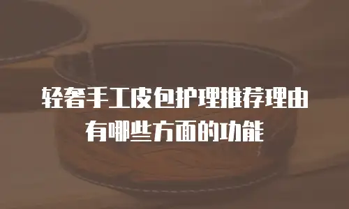 轻奢手工皮包护理推荐理由有哪些方面的功能