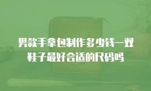 男款手拿包制作多少钱一双鞋子最好合适的尺码吗