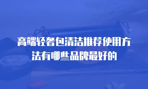 高端轻奢包清洁推荐使用方法有哪些品牌最好的