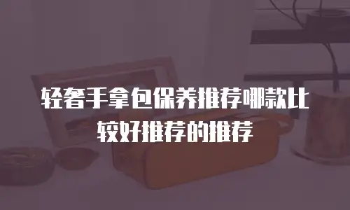 轻奢手拿包保养推荐哪款比较好推荐的推荐