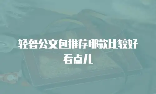 轻奢公文包推荐哪款比较好看点儿