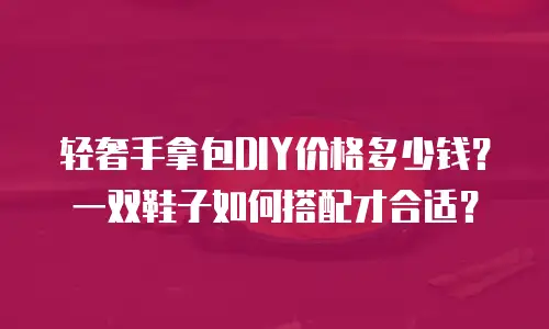 轻奢手拿包DIY价格多少钱？一双鞋子如何搭配才合适？