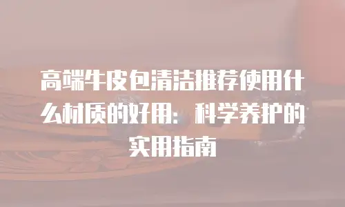 高端牛皮包清洁推荐使用什么材质的好用：科学养护的实用指南