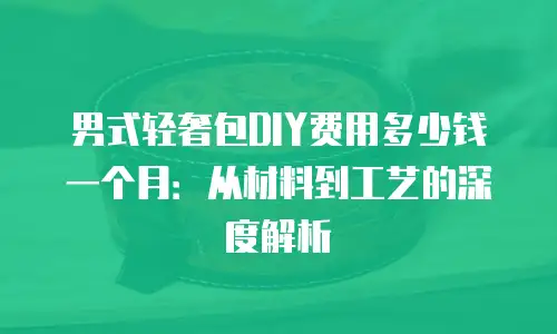 男式轻奢包DIY费用多少钱一个月：从材料到工艺的深度解析