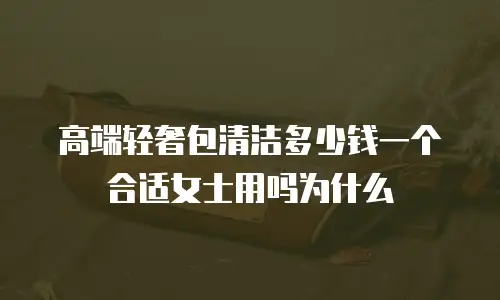 高端轻奢包清洁多少钱一个合适女士用吗为什么