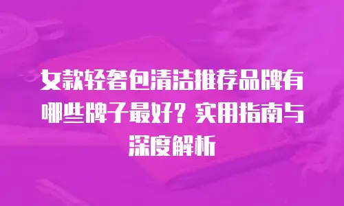 女款轻奢包清洁推荐品牌有哪些牌子最好？实用指南与深度解析