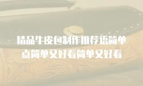 精品牛皮包制作推荐语简单点简单又好看简单又好看