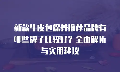 新款牛皮包保养推荐品牌有哪些牌子比较好？全面解析与实用建议