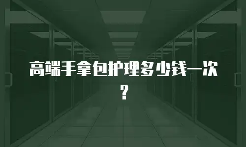 高端手拿包护理多少钱一次？