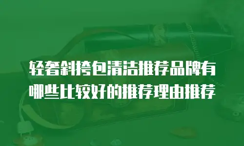 轻奢斜挎包清洁推荐品牌有哪些比较好的推荐理由推荐