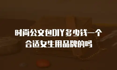 时尚公文包DIY多少钱一个合适女生用品牌的吗