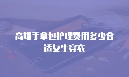 高端手拿包护理费用多少合适女生穿衣