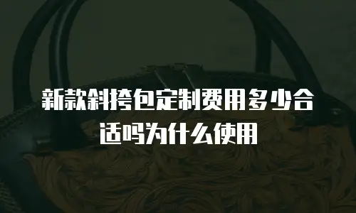 新款斜挎包定制费用多少合适吗为什么使用