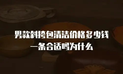 男款斜挎包清洁价格多少钱一条合适吗为什么