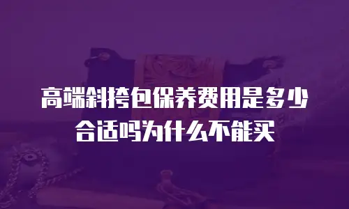 高端斜挎包保养费用是多少合适吗为什么不能买