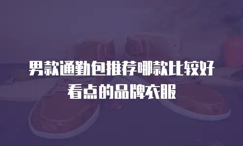 男款通勤包推荐哪款比较好看点的品牌衣服