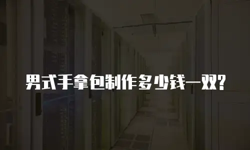 男式手拿包制作多少钱一双?