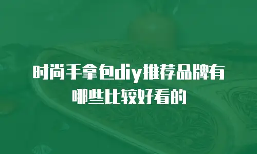 时尚手拿包diy推荐品牌有哪些比较好看的