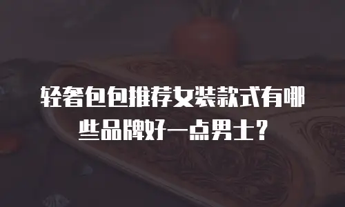 轻奢包包推荐女装款式有哪些品牌好一点男士？