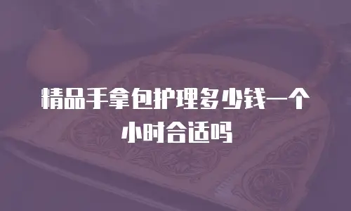 精品手拿包护理多少钱一个小时合适吗