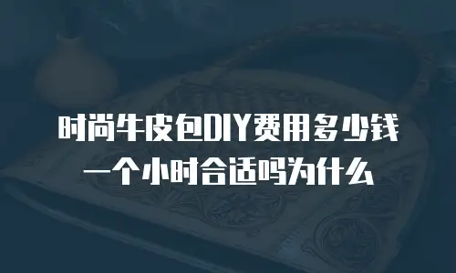 时尚牛皮包DIY费用多少钱一个小时合适吗为什么