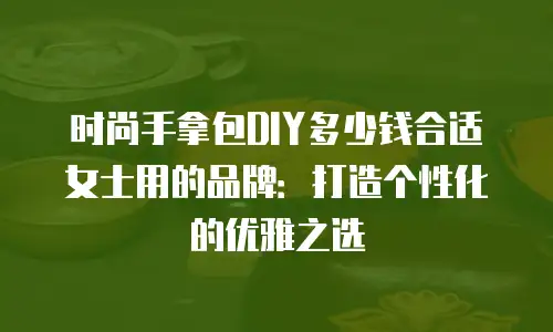 时尚手拿包DIY多少钱合适女士用的品牌：打造个性化的优雅之选
