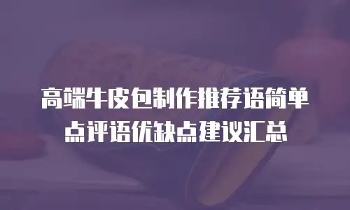高端牛皮包制作推荐语简单点评语优缺点建议汇总