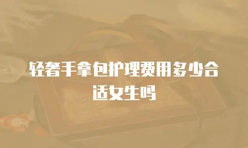 轻奢手拿包护理费用多少合适女生吗