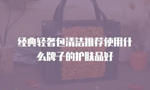 经典轻奢包清洁推荐使用什么牌子的护肤品好