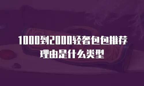 1000到2000轻奢包包推荐理由是什么类型