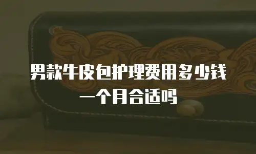 男款牛皮包护理费用多少钱一个月合适吗