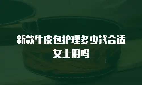 新款牛皮包护理多少钱合适女士用吗