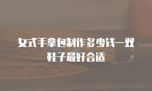 女式手拿包制作多少钱一双鞋子最好合适