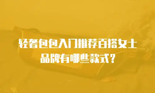 轻奢包包入门推荐百搭女士品牌有哪些款式？