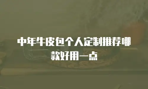 中年牛皮包个人定制推荐哪款好用一点
