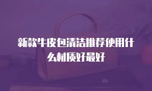 新款牛皮包清洁推荐使用什么材质好最好