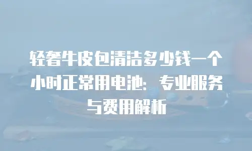 轻奢牛皮包清洁多少钱一个小时正常用电池：专业服务与费用解析