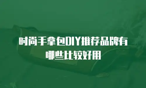 时尚手拿包DIY推荐品牌有哪些比较好用