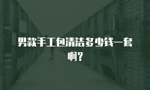 男款手工包清洁多少钱一套啊？