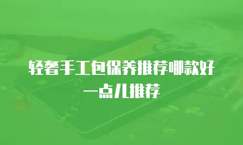 轻奢手工包保养推荐哪款好一点儿推荐