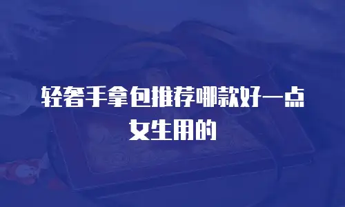 轻奢手拿包推荐哪款好一点女生用的